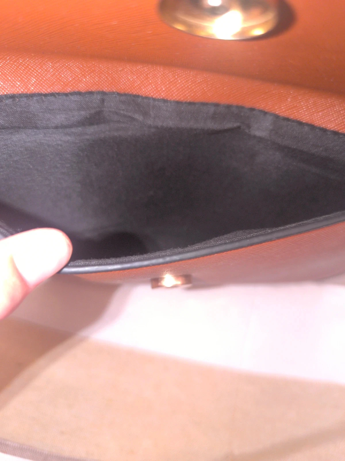Stijlvolle bruine clutch met afneembare band - Formaat voor avond / ceremonie – photo 3